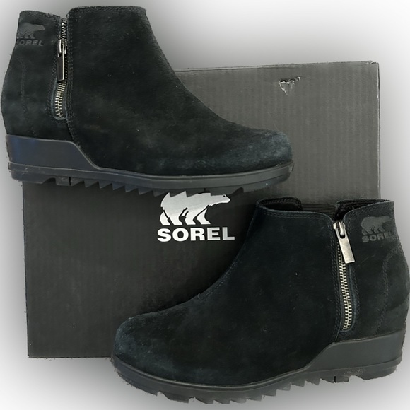 Sorel Shoes Sorel Evie Zip Black Bootie Size 85 Poshmark